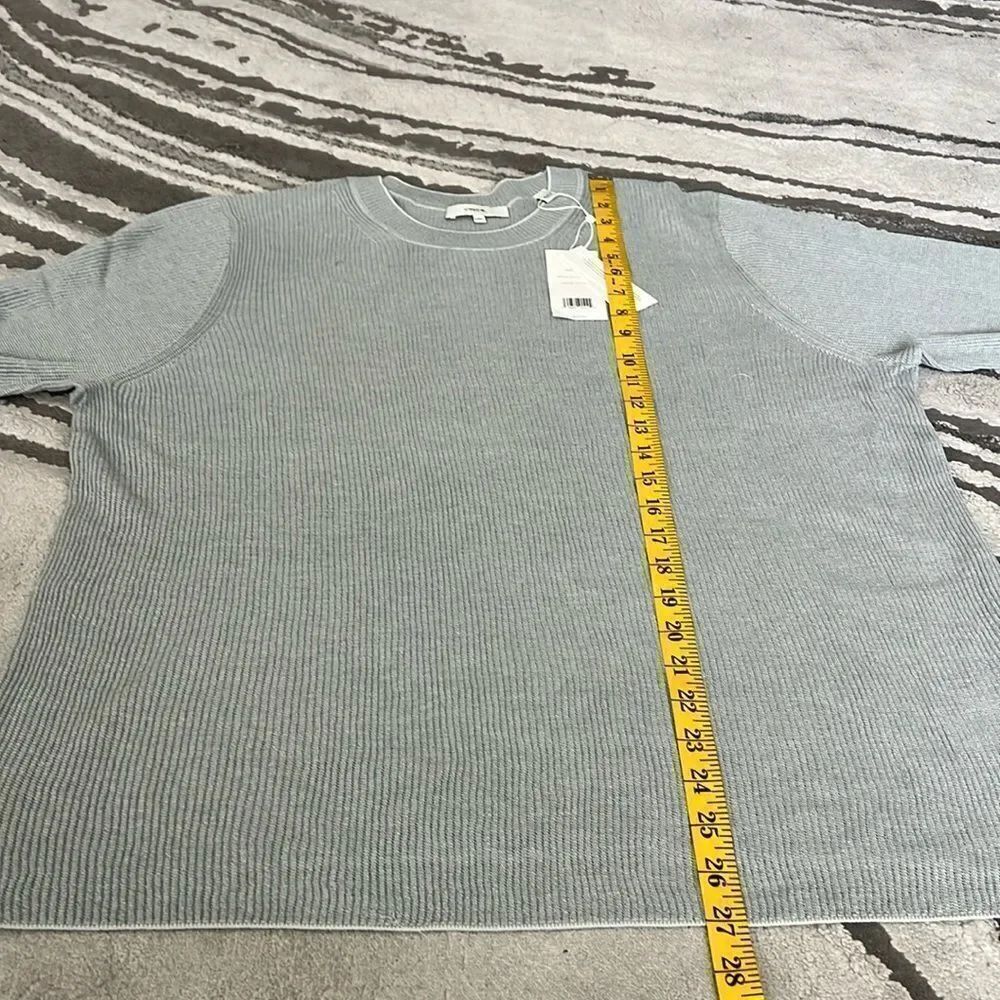 Vince Ribbed Cotton Sweater 3/4 Sleeves Top XXXL - Picture 11 of 14